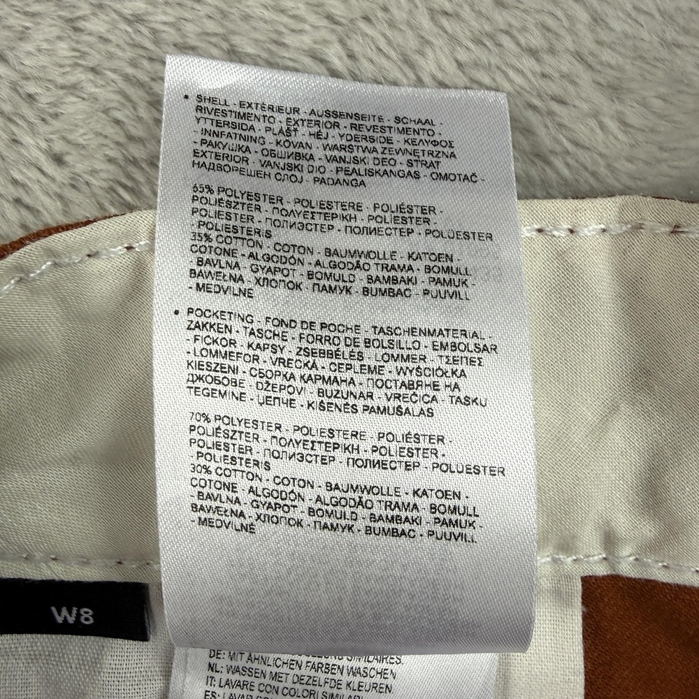 Dickies Sawyerville Pants Women 8 Rust Orange Twill Wide Leg Workwear Utility - Picture 8 of 12